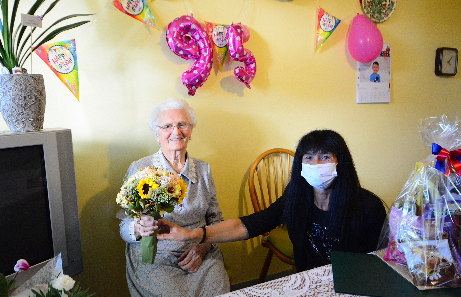 A 95 éves Anna nénit köszöntötték az Öreghegyen